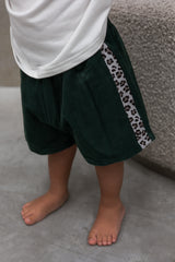 Cord Leopard Short