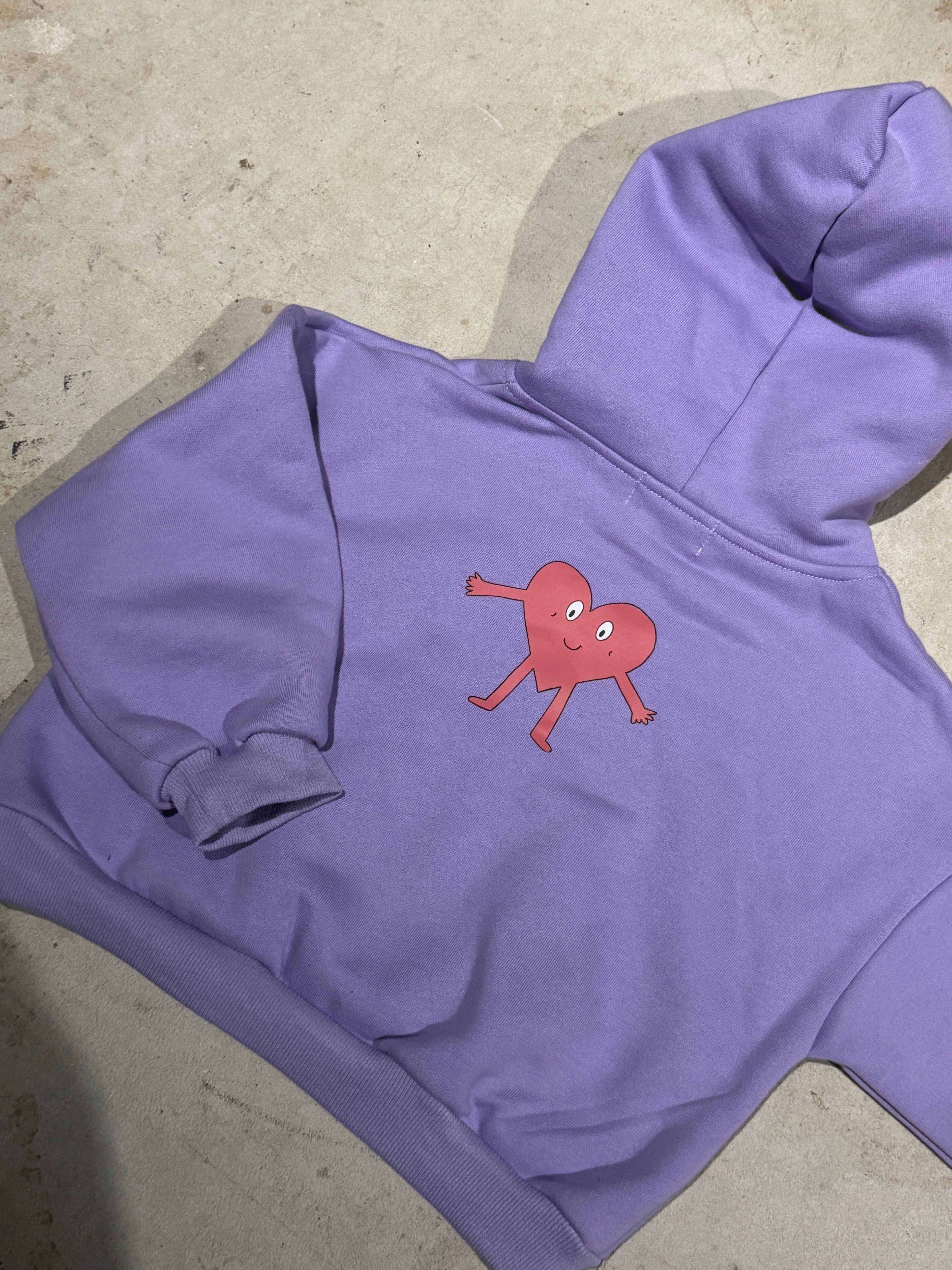 Kids Oversized Fleece Hoodie - Lilac