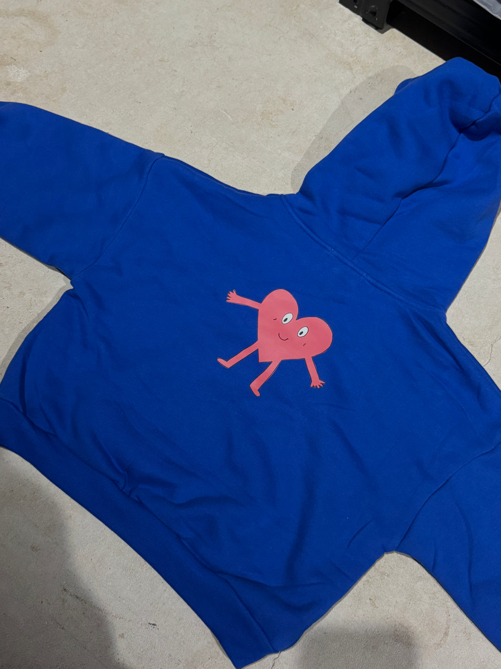 Kids Oversized Fleece Hoodie - Royal Blue