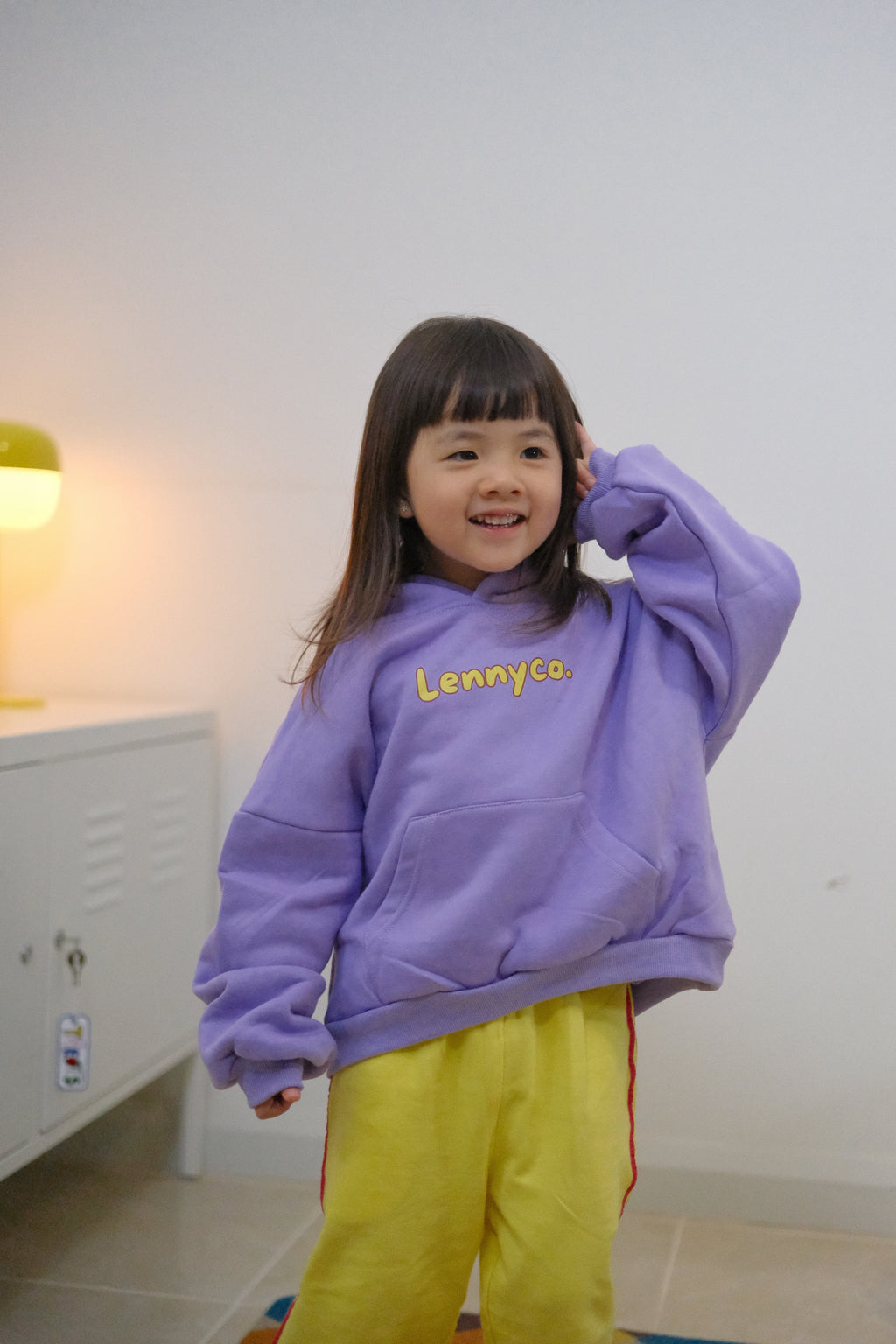 Kids Oversized Fleece Hoodie - Lilac
