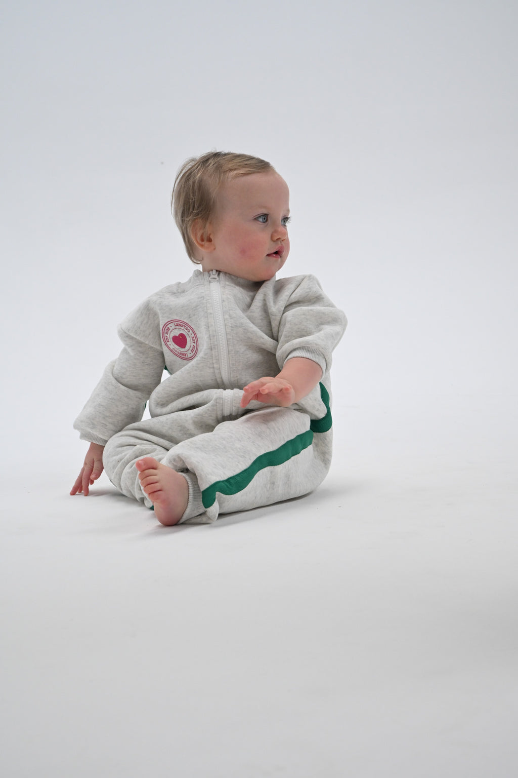 Oversized Romper - Grey Marl