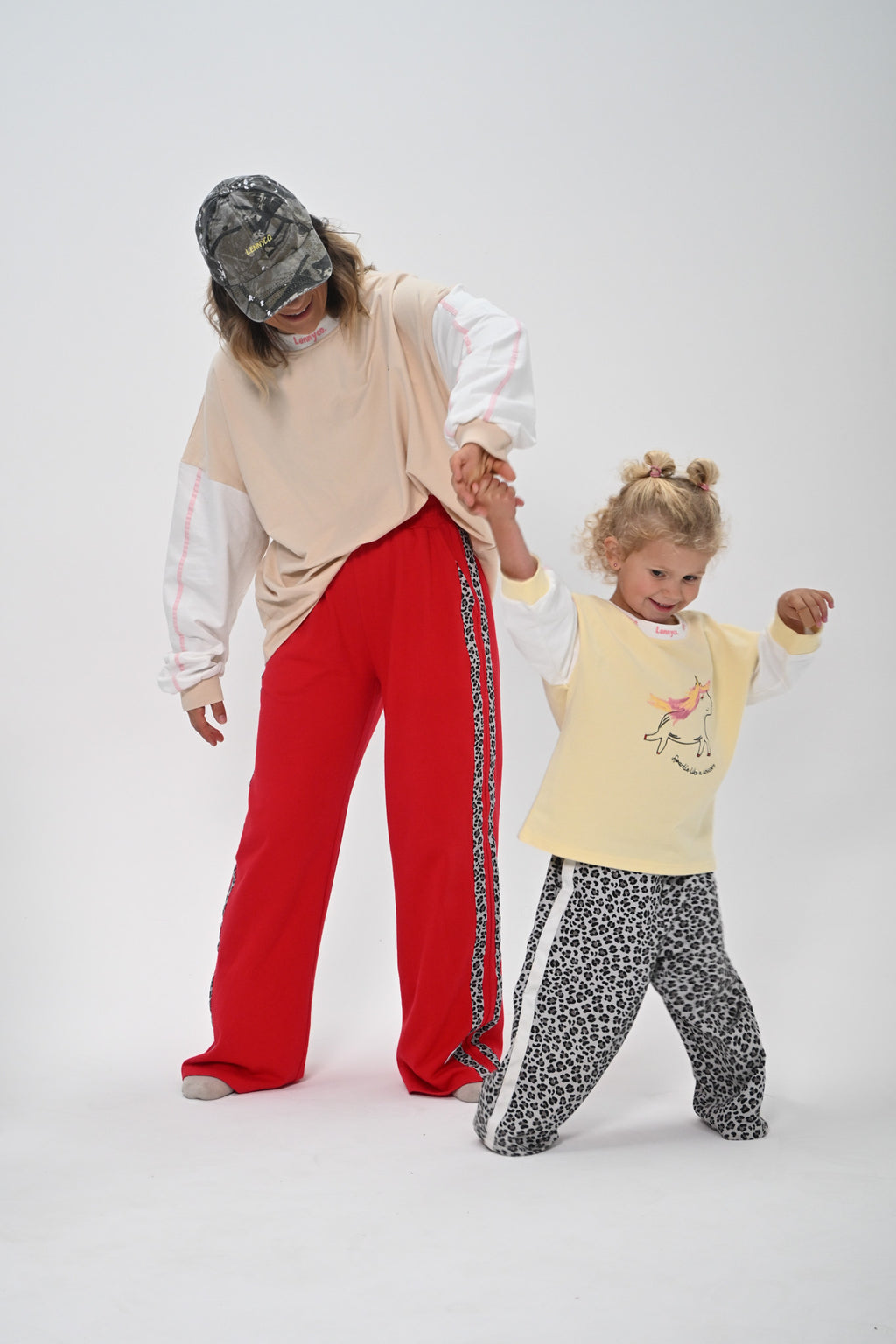 Red Leopard Racer Tracksuit Pant