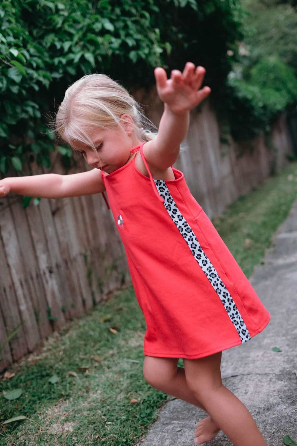 Leopard Stripe Mini Dress