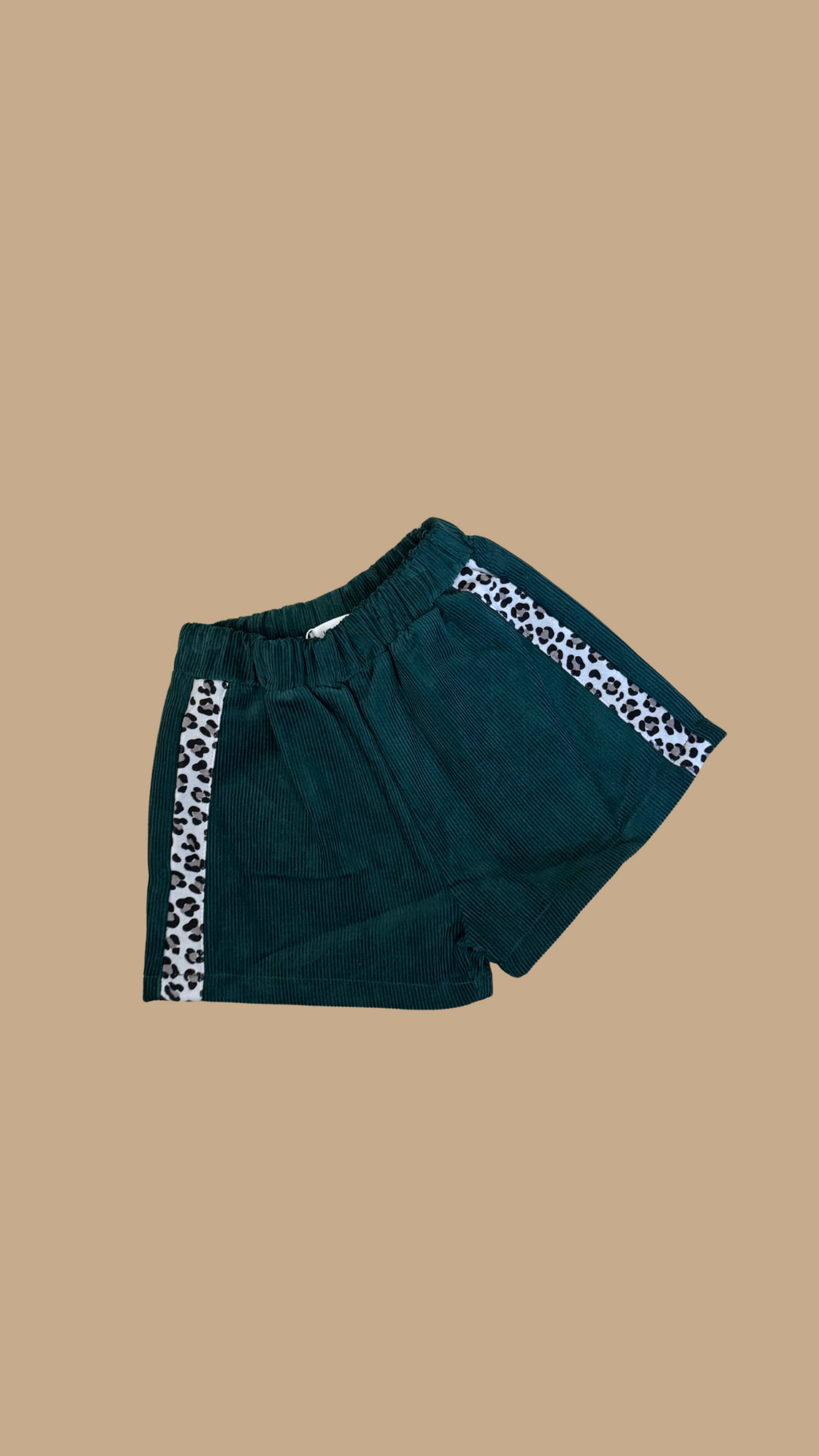 Cord Leopard Short
