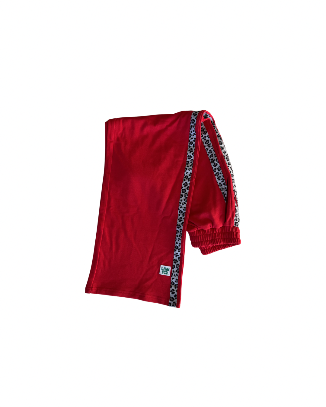 Red Leopard Racer Tracksuit Pant