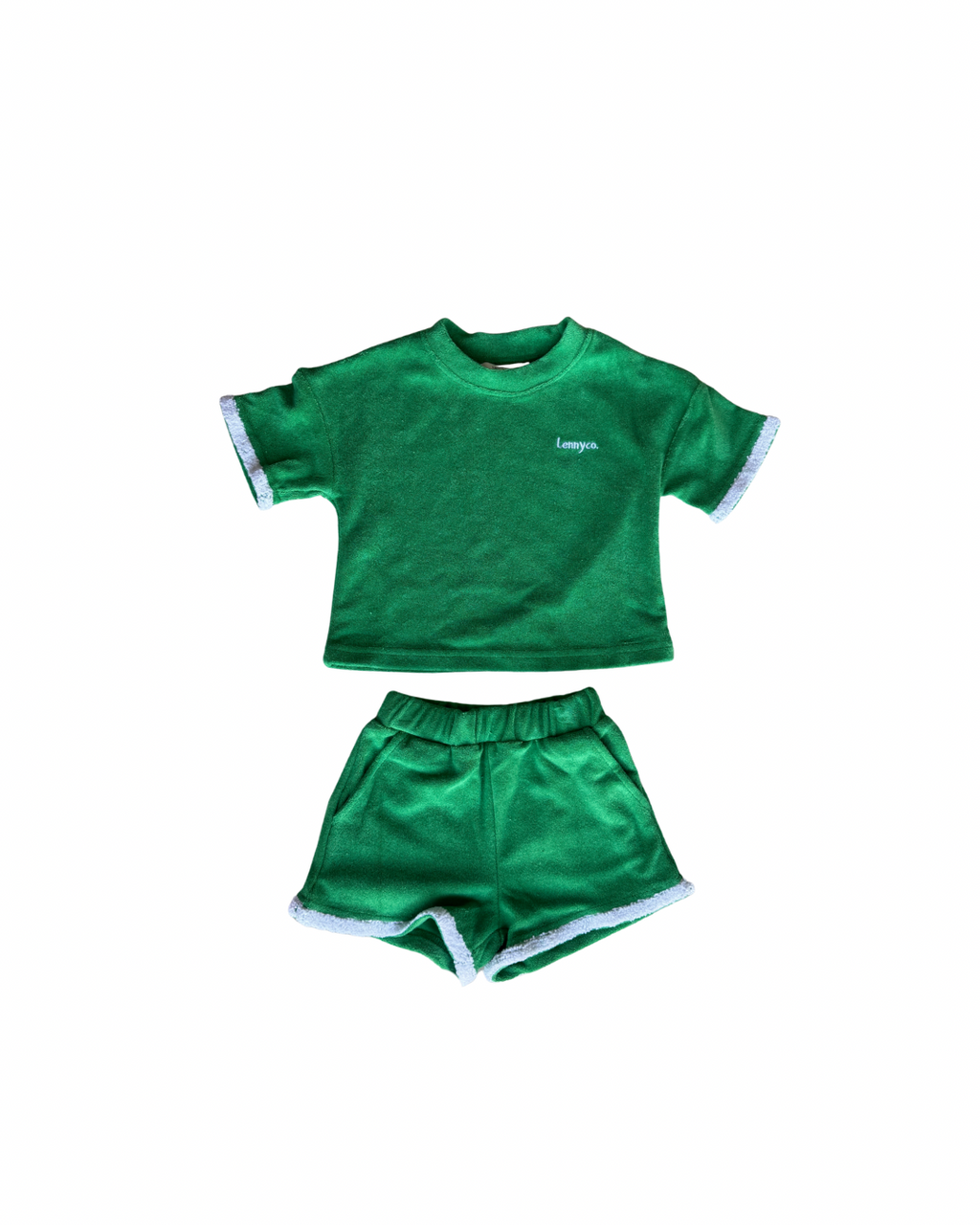 Terry Towelling Green Set