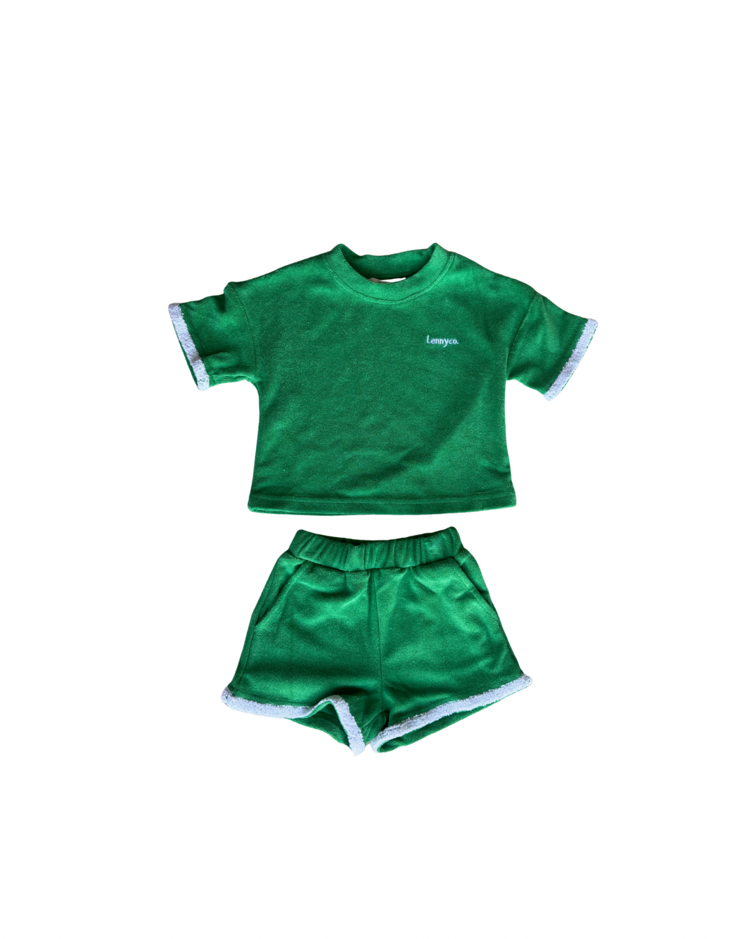 Terry Towelling Green Set