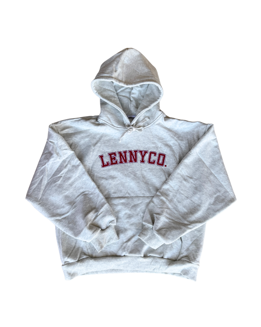 Adult College Hoodie Grey Marl