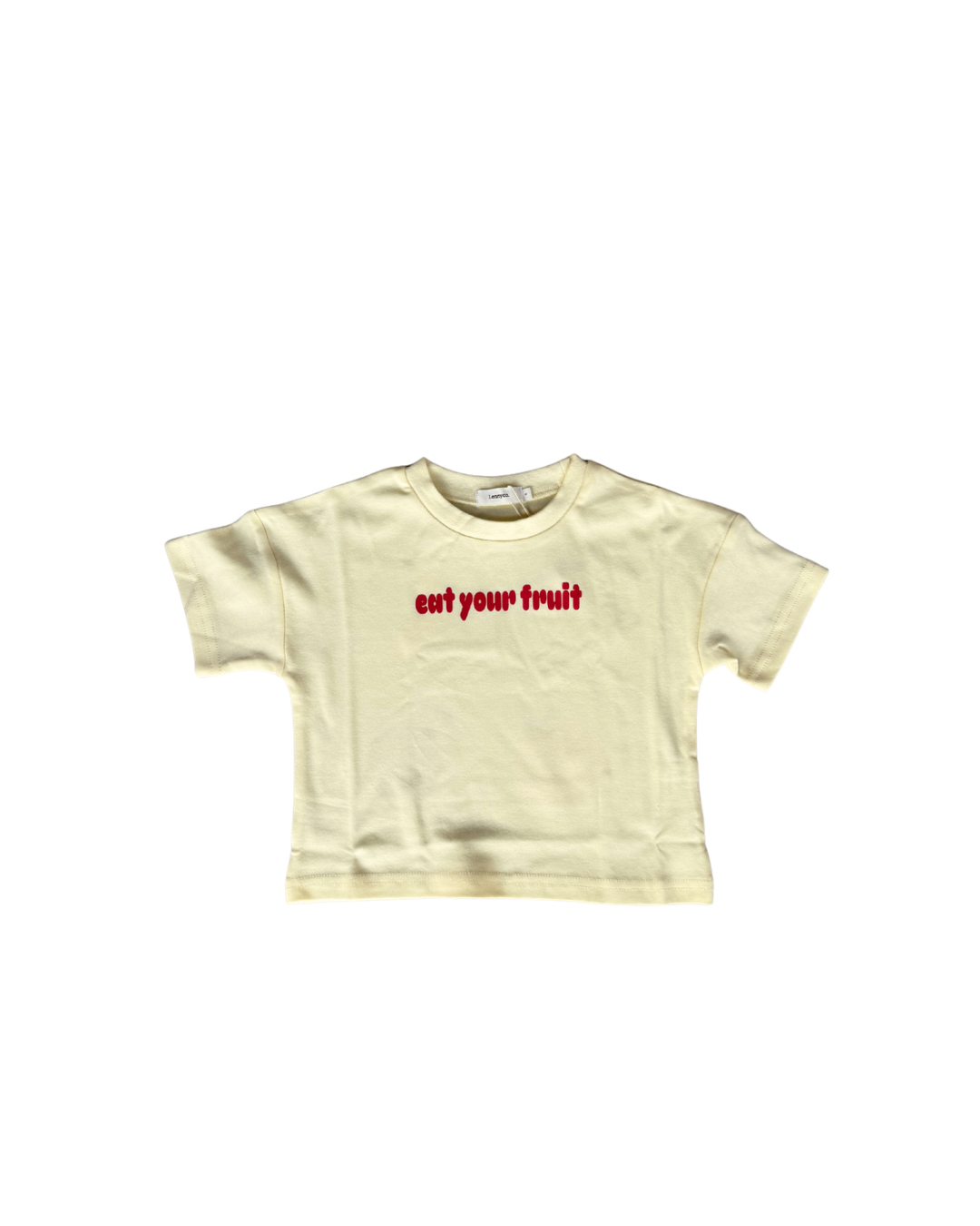 Eat Your Fruit Tee - Butter Yellow