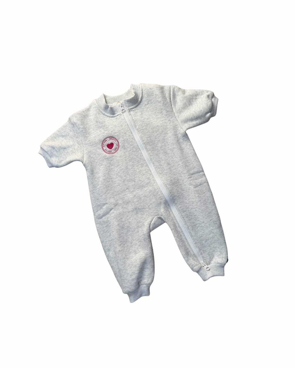 Fleece Romper Grey Marl