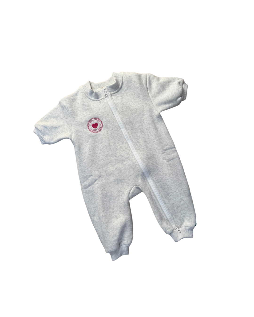 Fleece Romper Grey Marl