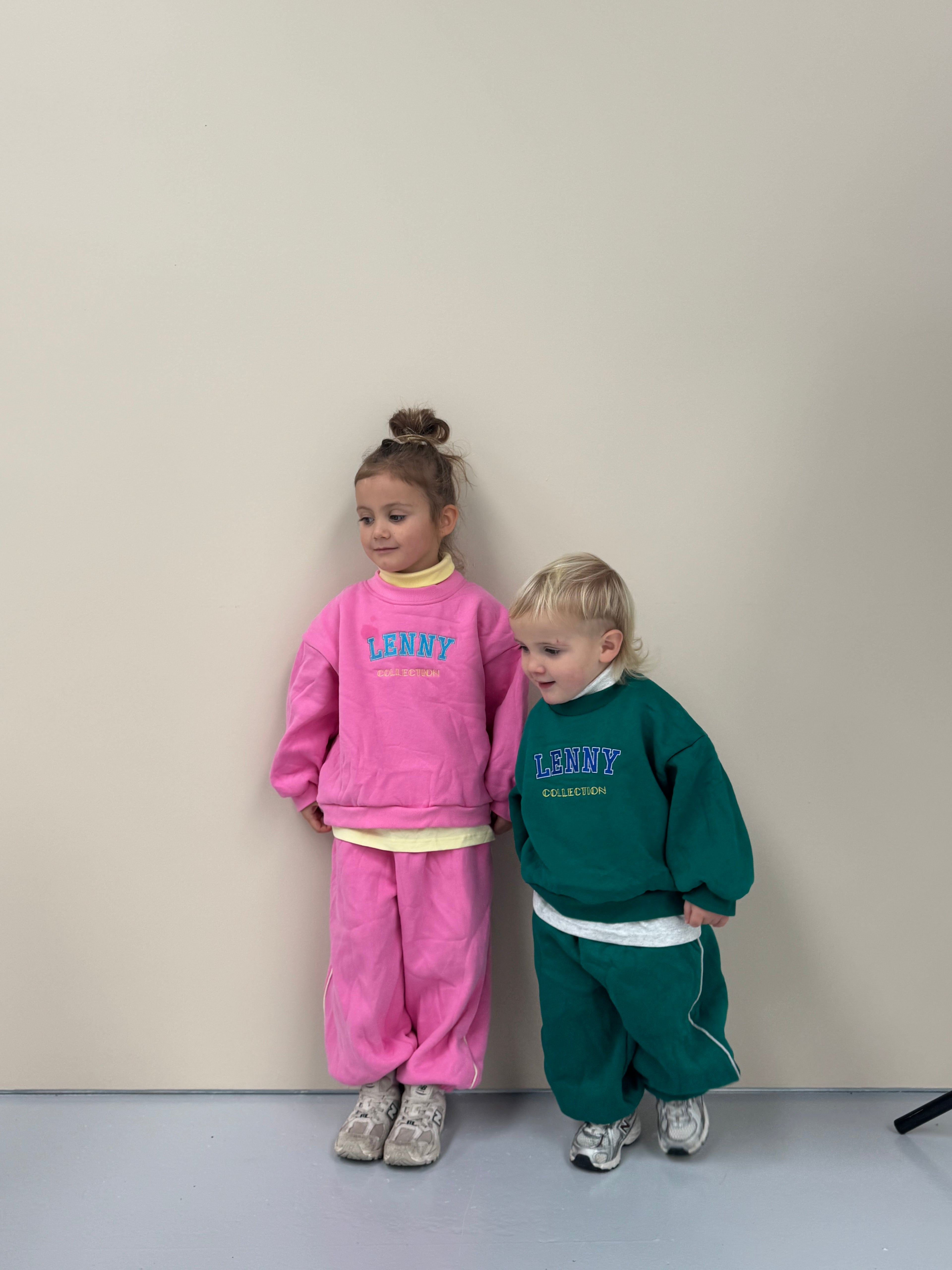 3 Piece Tracksuit Set - Hot Pink/Yellow