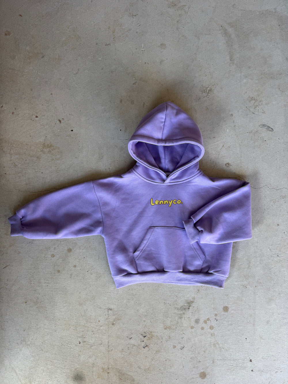 Kids Oversized Fleece Hoodie - Lilac