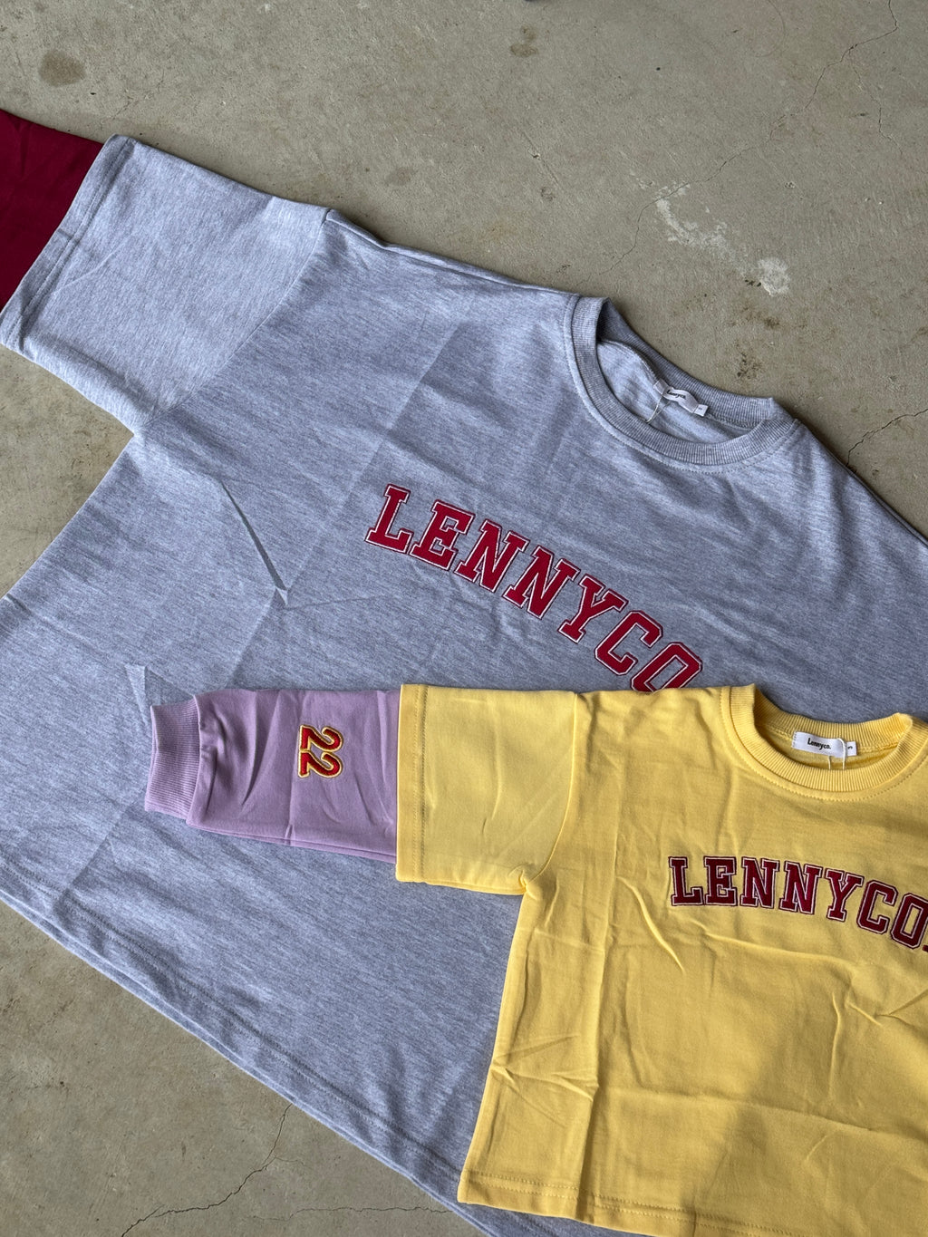 Kids Yellow/Purple Layered Long Sleeve