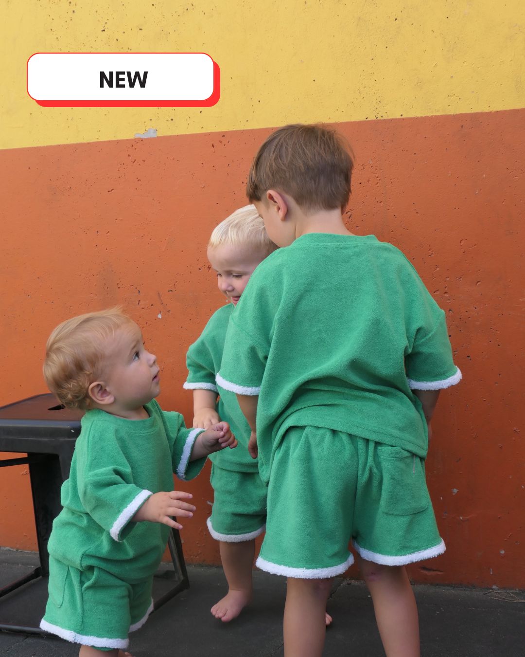 Terry Towelling Green Set