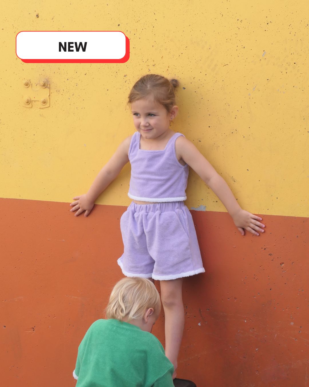 Terry Towelling Lilac Set