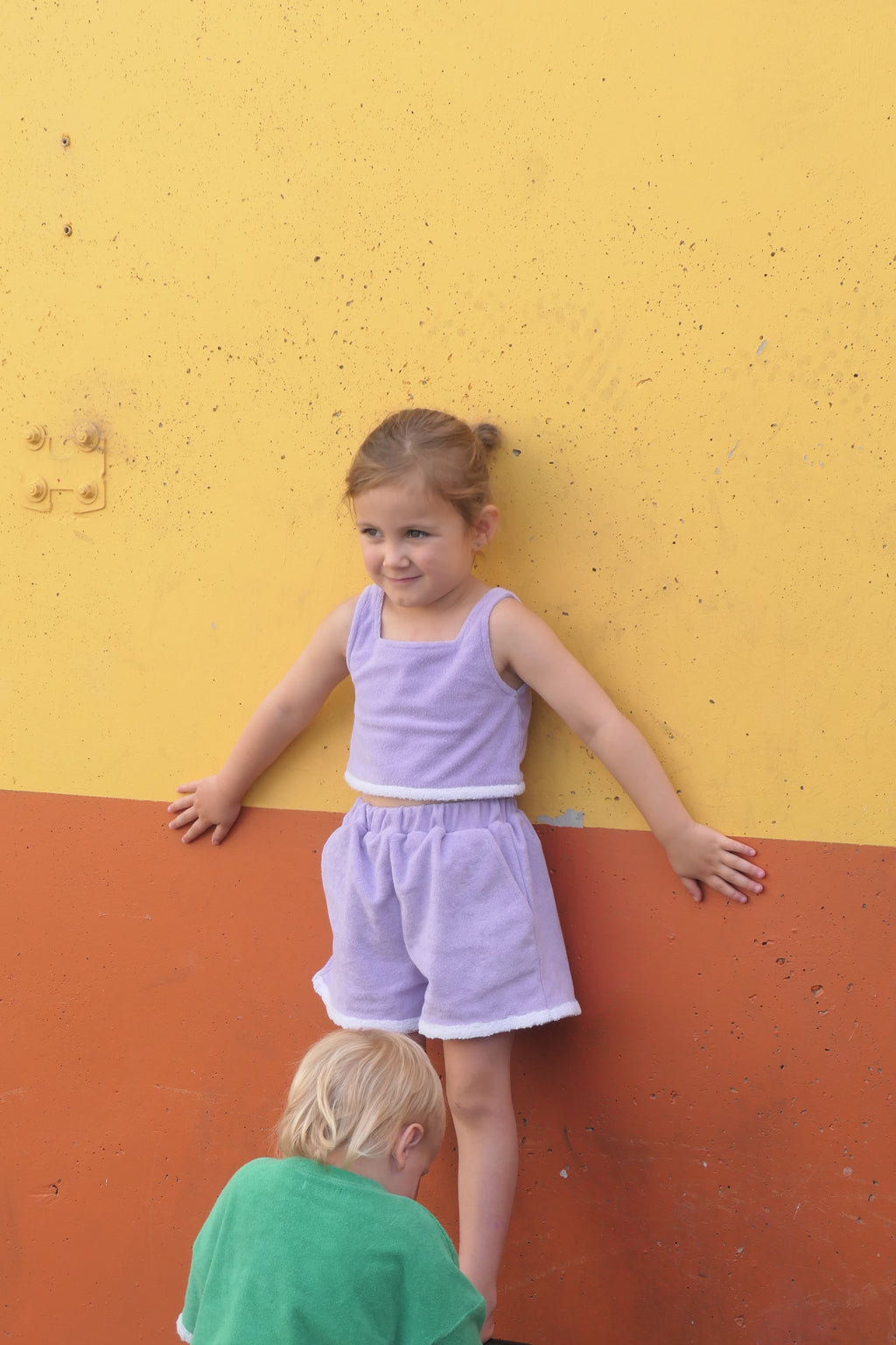 Terry Towelling Lilac Set