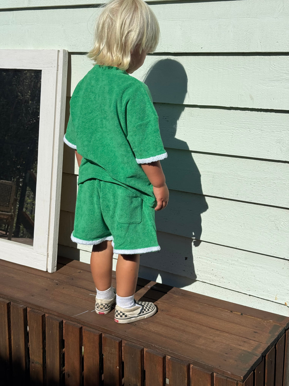Terry Towelling Green Set