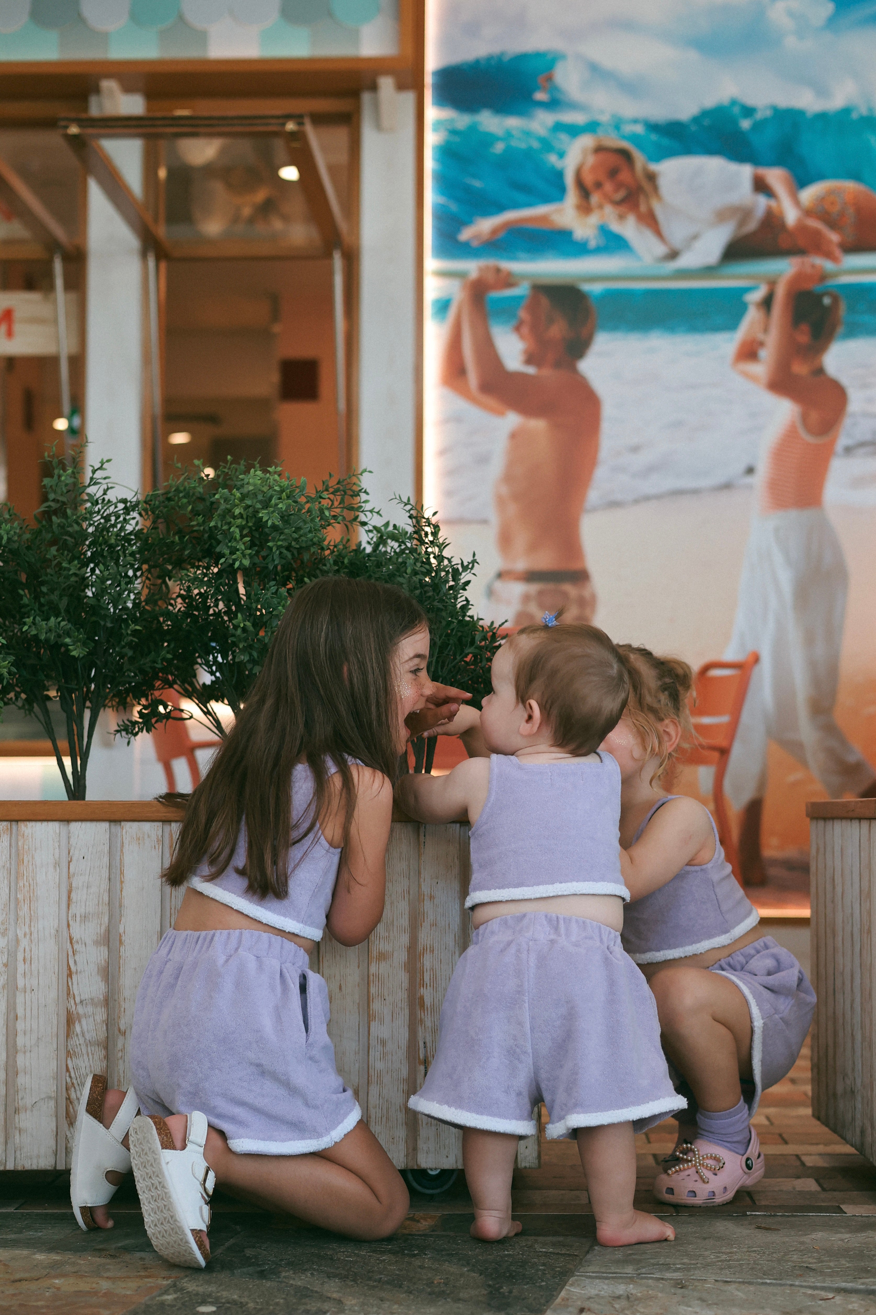 Terry Towelling Lilac Set