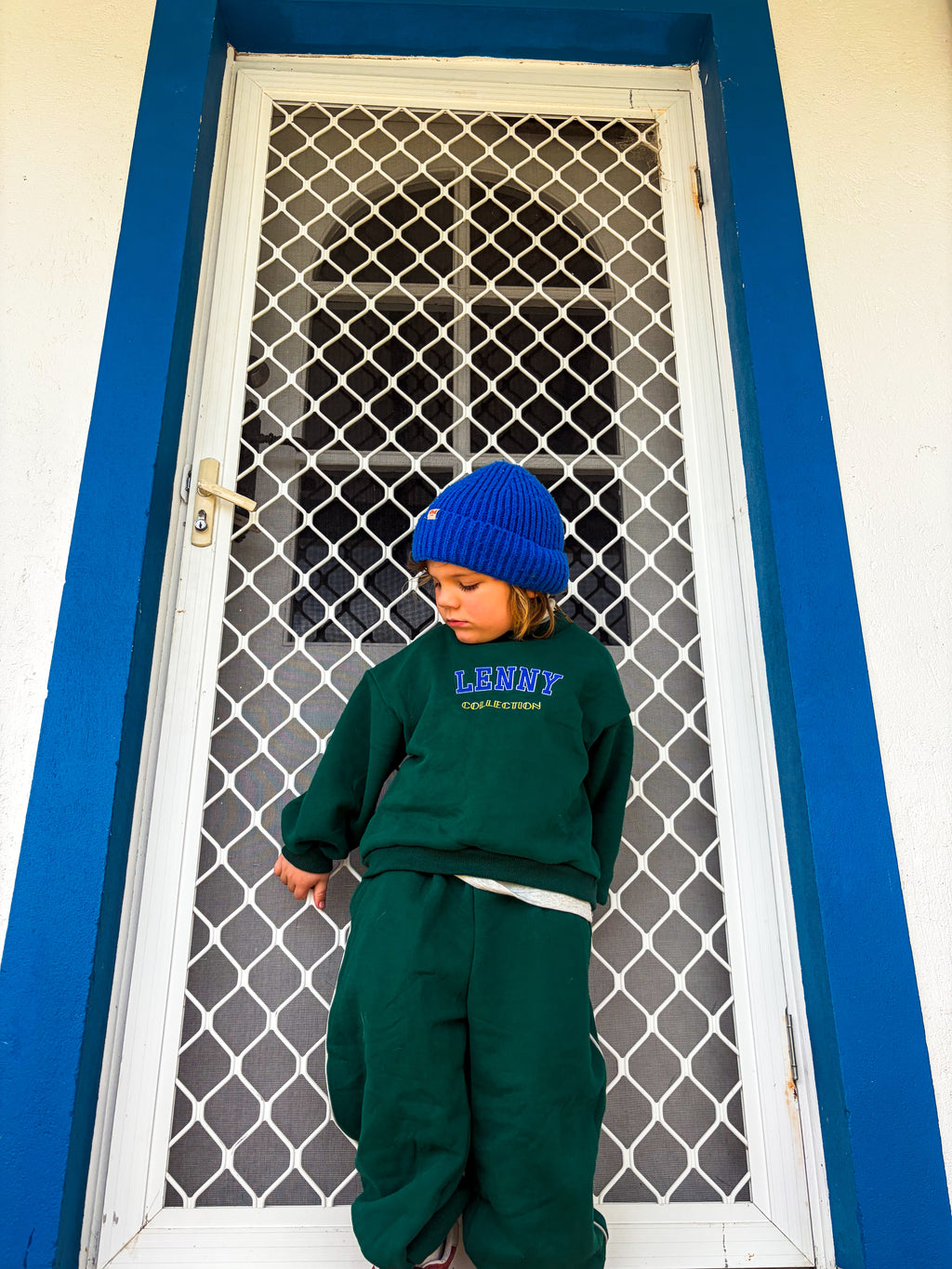 3 Piece Tracksuit Set - Emerald Green/Grey