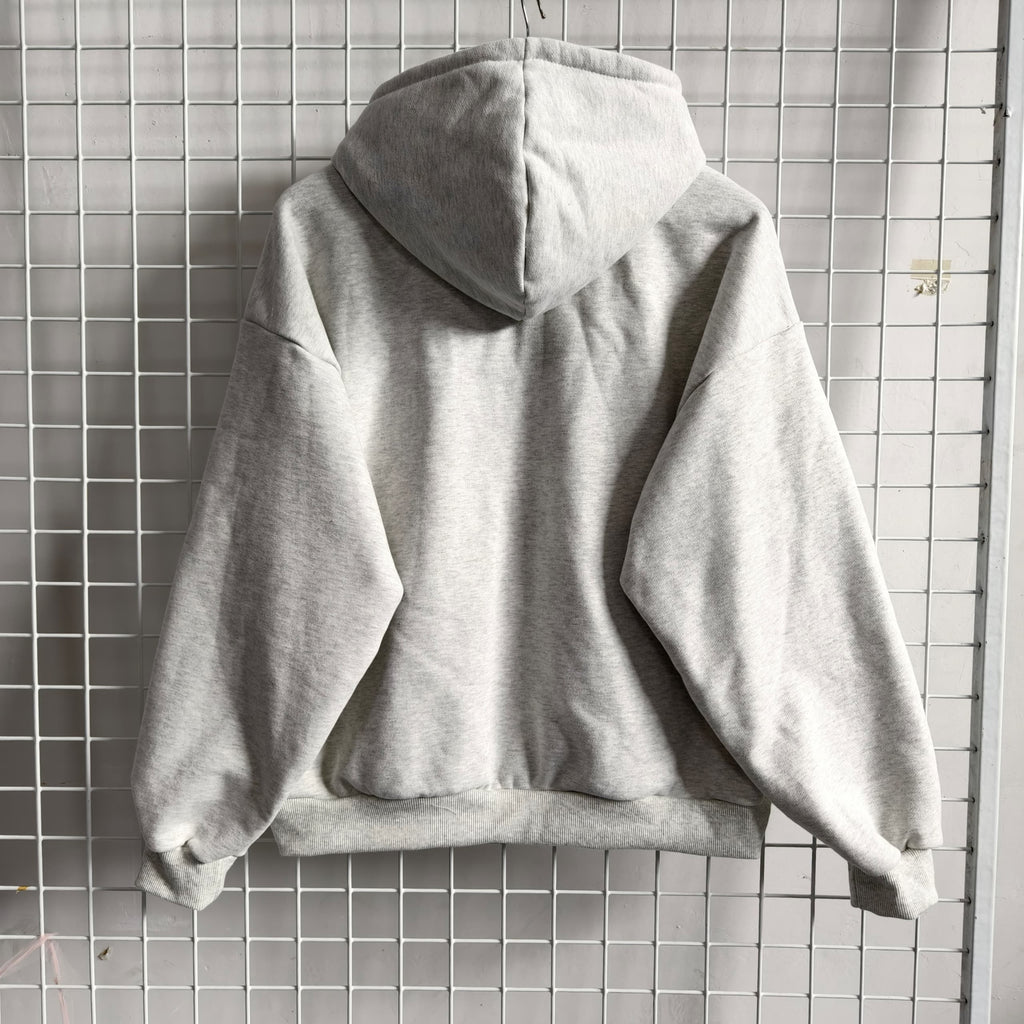 Adult College Hoodie White Marl