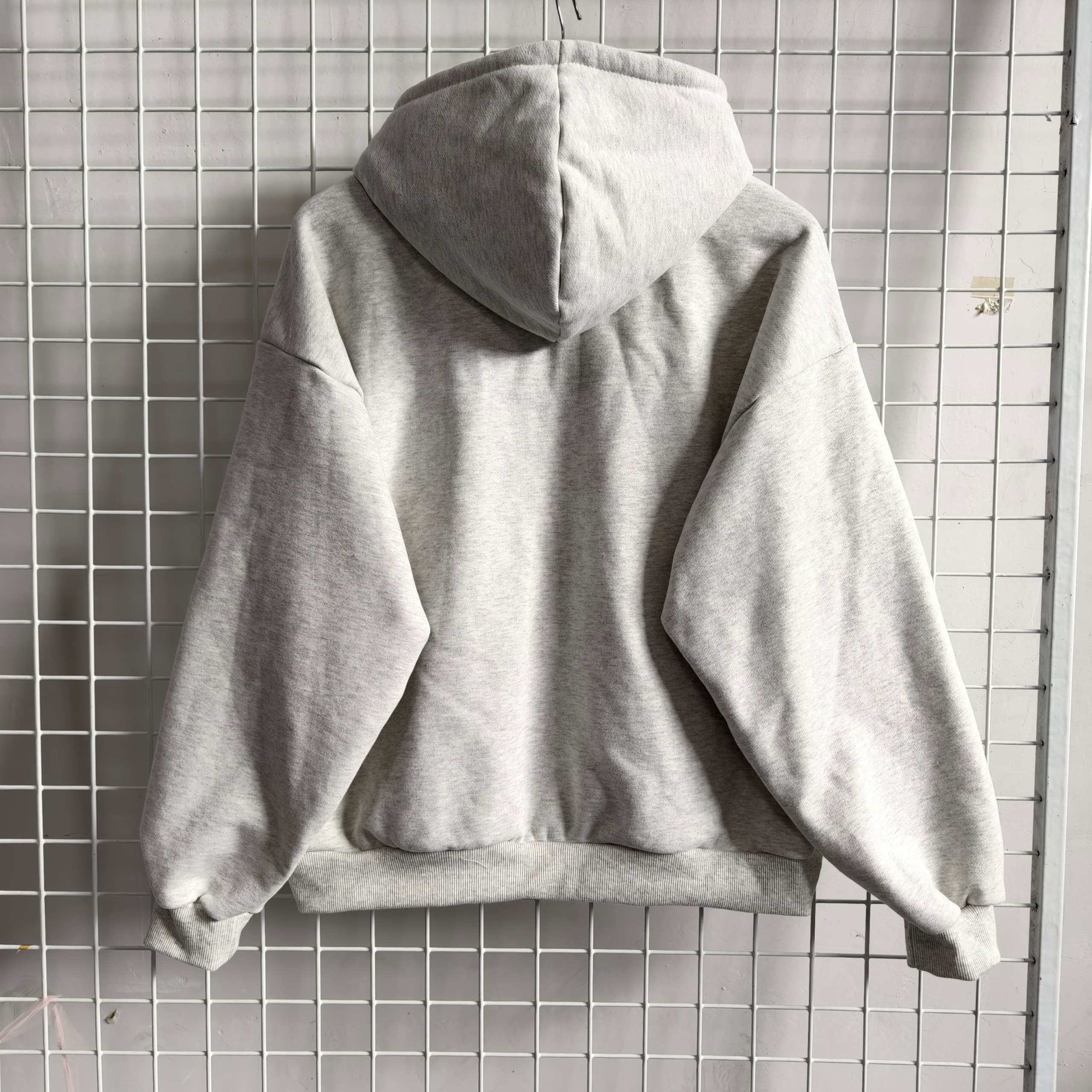 Adult College Hoodie White Marl