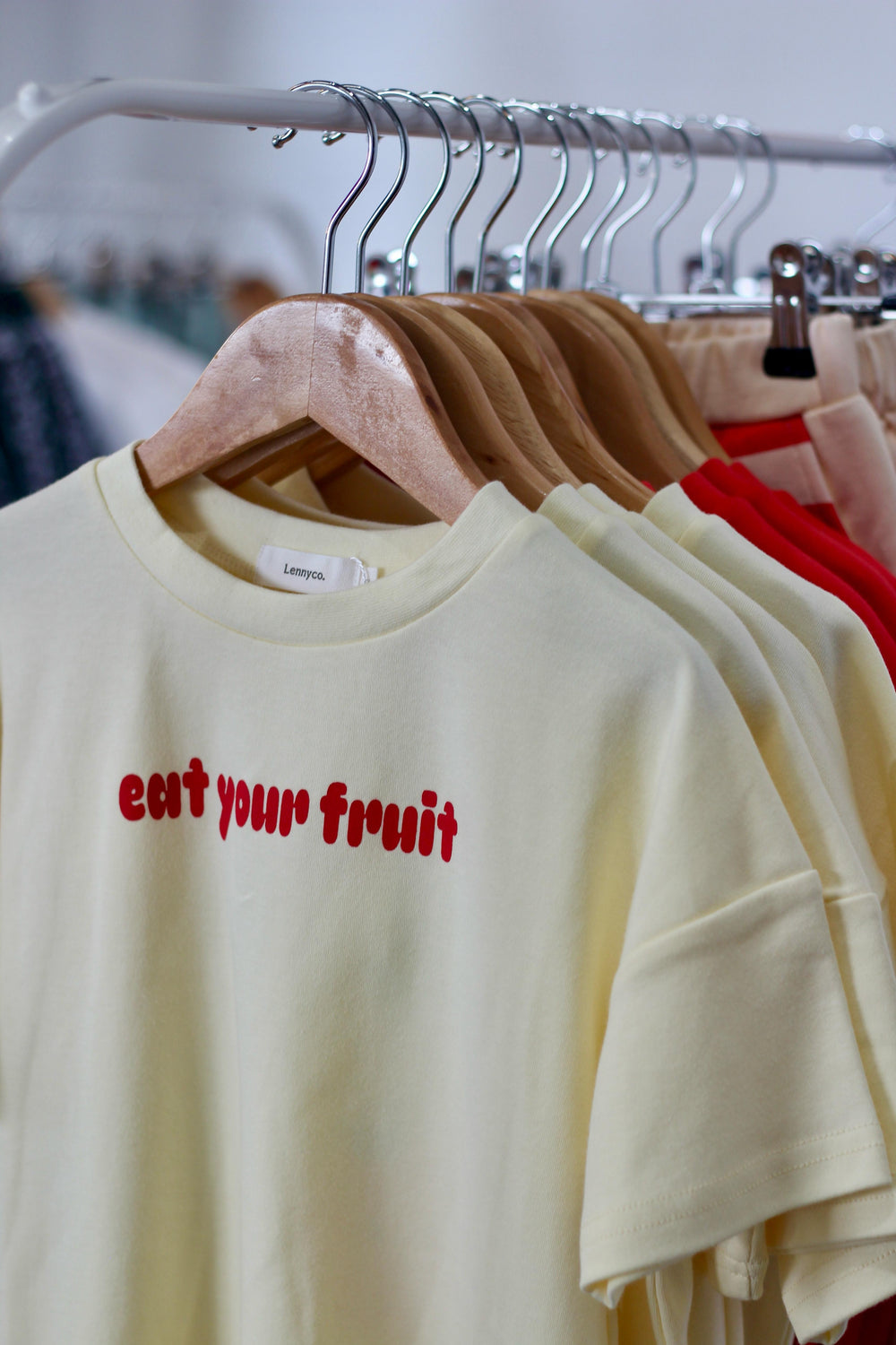 Eat Your Fruit Tee - Butter Yellow