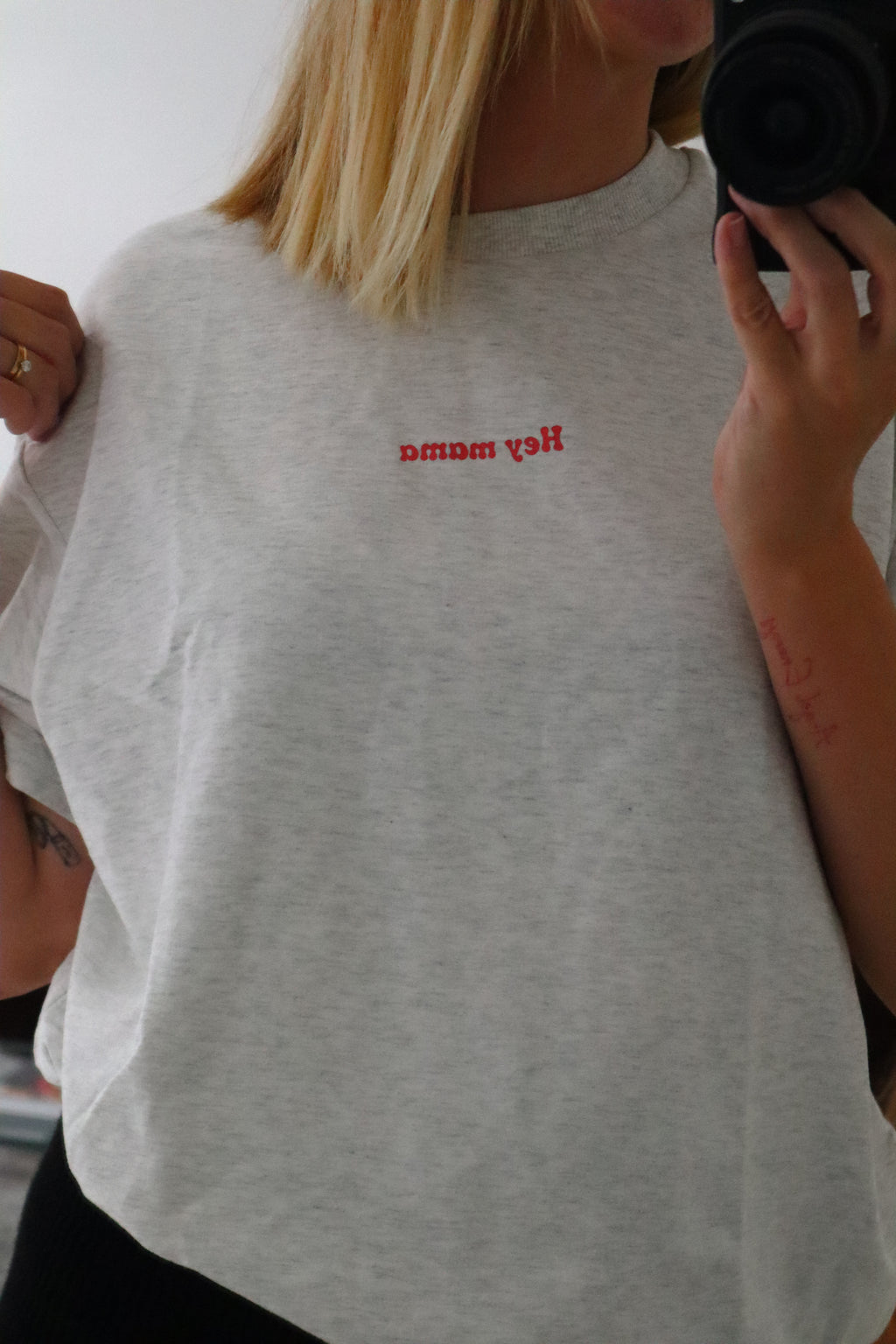 mum and mini matching, hey mama tee, mama tee, matching outfits, matching tees