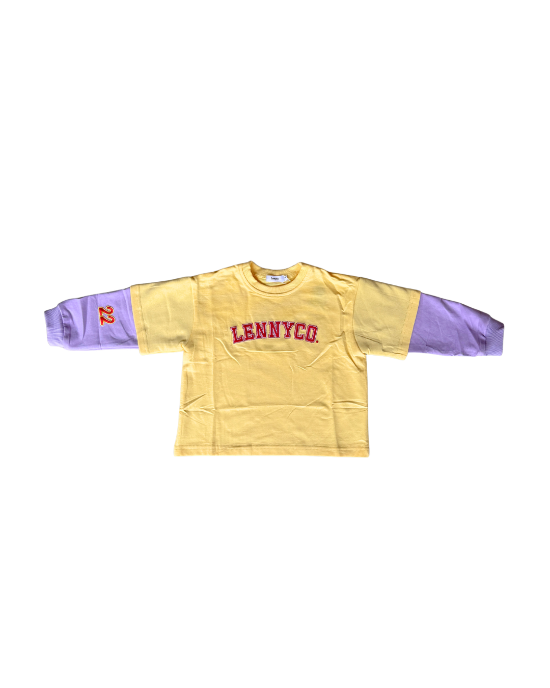 Kids Yellow/Purple Layered Long Sleeve