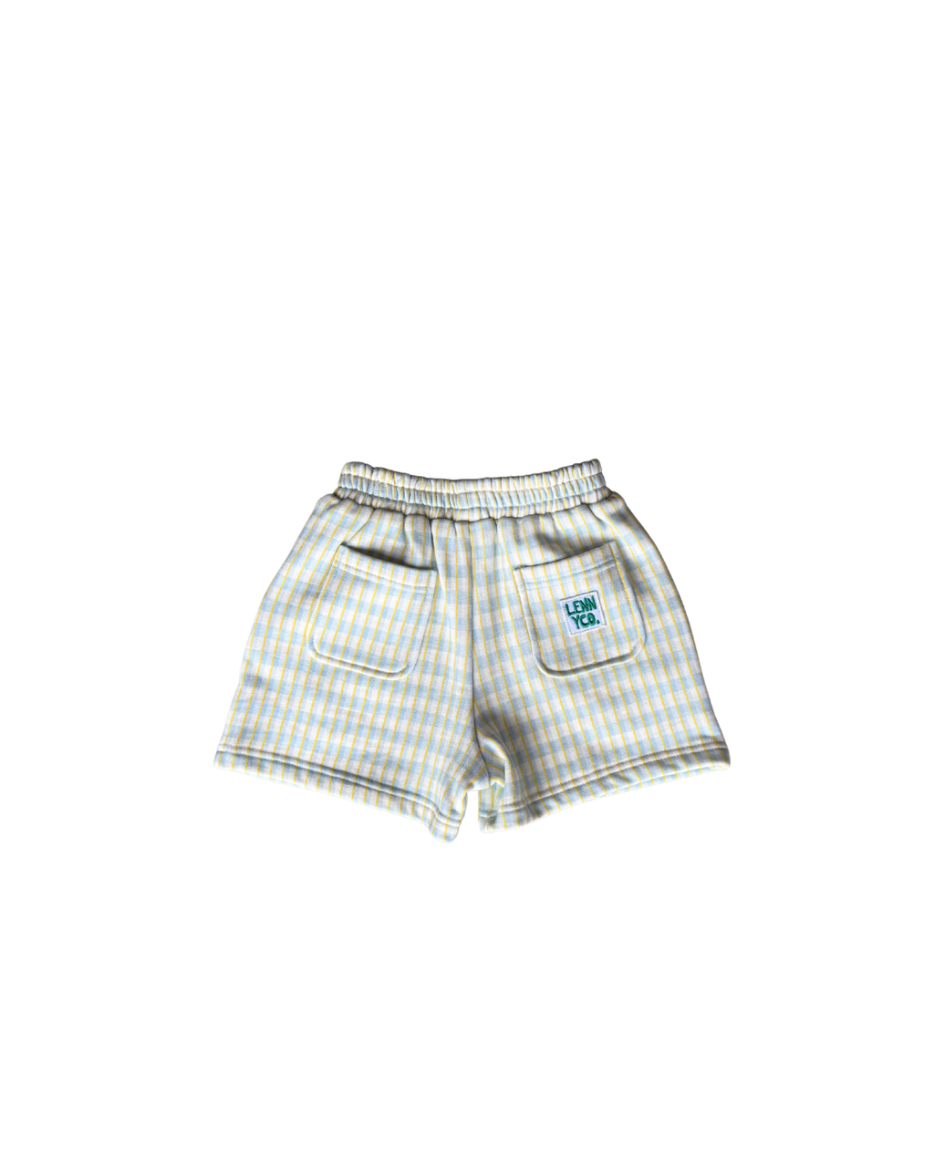 Blue/Yellow Gingham Short