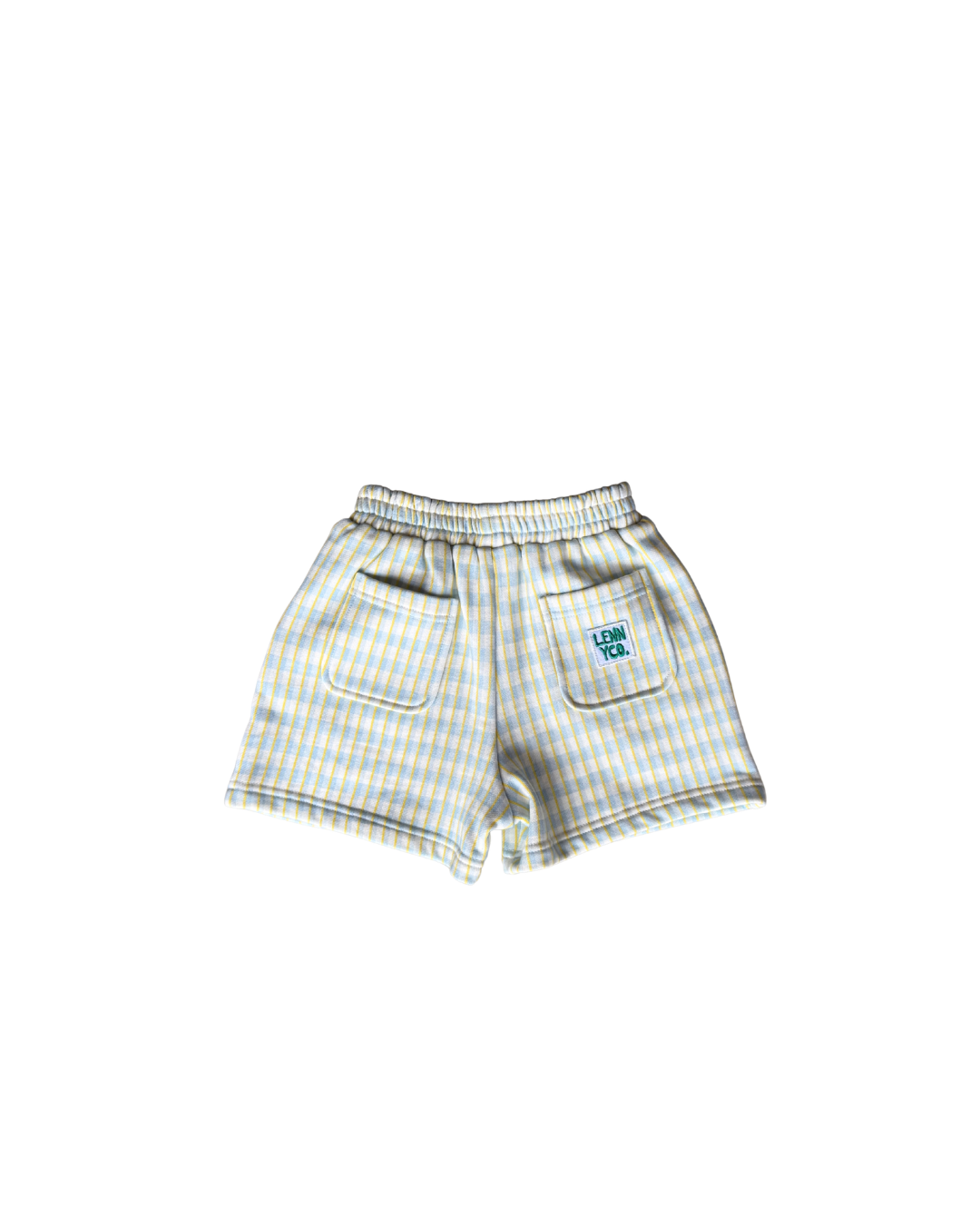 Blue/Yellow Gingham Short